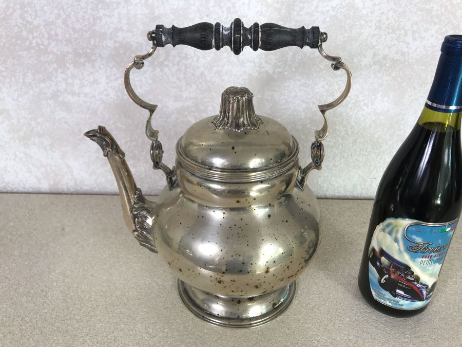 Vintage Sterling Silver Teapot 1,400g [Photo 6]