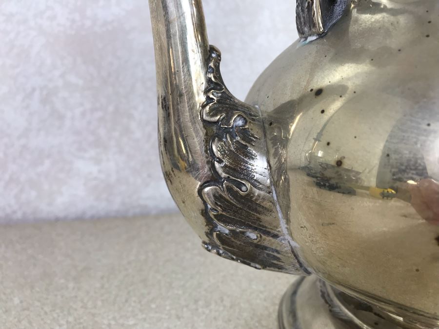 Vintage Sterling Silver Teapot 1,400g [Photo 7]
