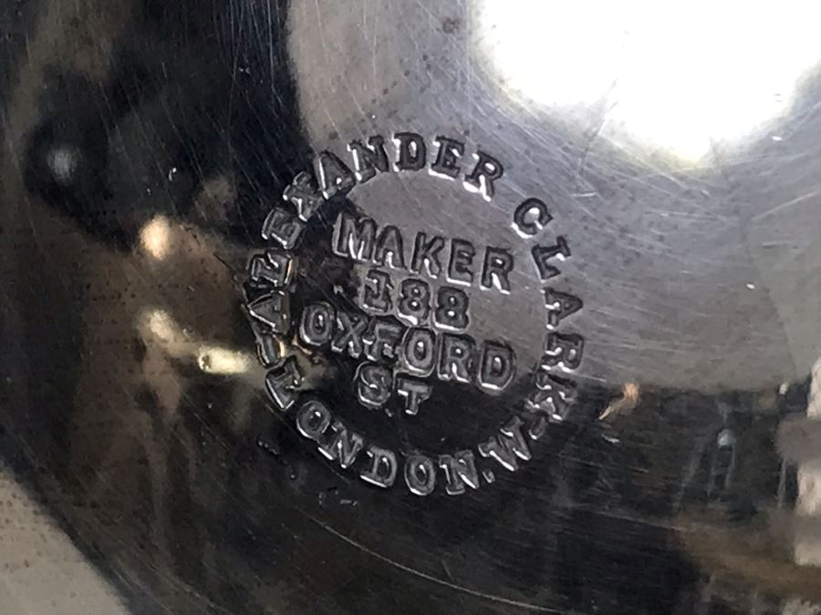 Rare Arts And Crafts Sterling Silver Repousse Tea And Coffee Service With Teapot, Coffee Pot, Creamer And Sugar By Alexander Clark 188 Oxford St London 2,700g [Photo 52]