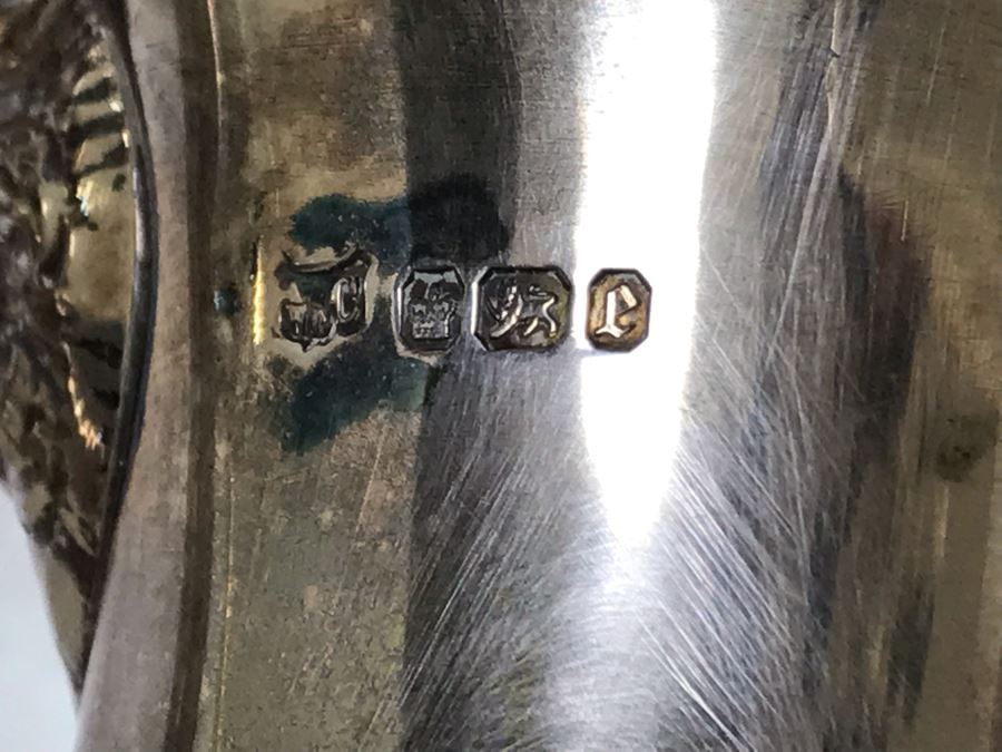 Rare Arts And Crafts Sterling Silver Repousse Tea And Coffee Service With Teapot, Coffee Pot, Creamer And Sugar By Alexander Clark 188 Oxford St London 2,700g [Photo 50]