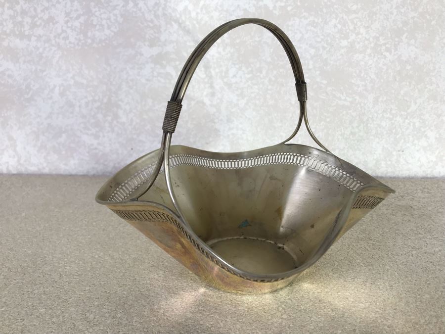 Vintage 800 Silver Hallmarked Fluted Bowl With Handle 7W X 7H 310g [Photo 5]