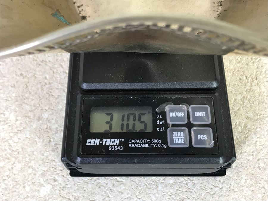 Vintage 800 Silver Hallmarked Fluted Bowl With Handle 7W X 7H 310g [Photo 13]