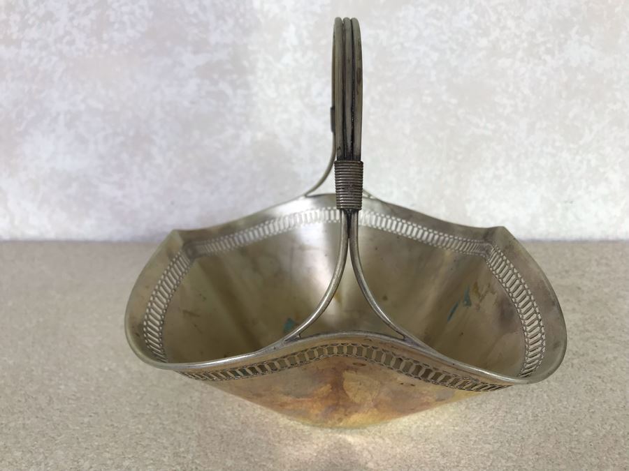 Vintage 800 Silver Hallmarked Fluted Bowl With Handle 7W X 7H 310g [Photo 6]