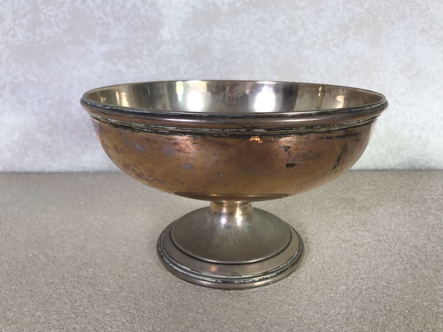 Vintage Italian 800 Silver Hallmarked 39-PA PALERMO STANCAMPIANO EUGENIO Footed Bowl 8.25W X 5H 530g [Photo 2]