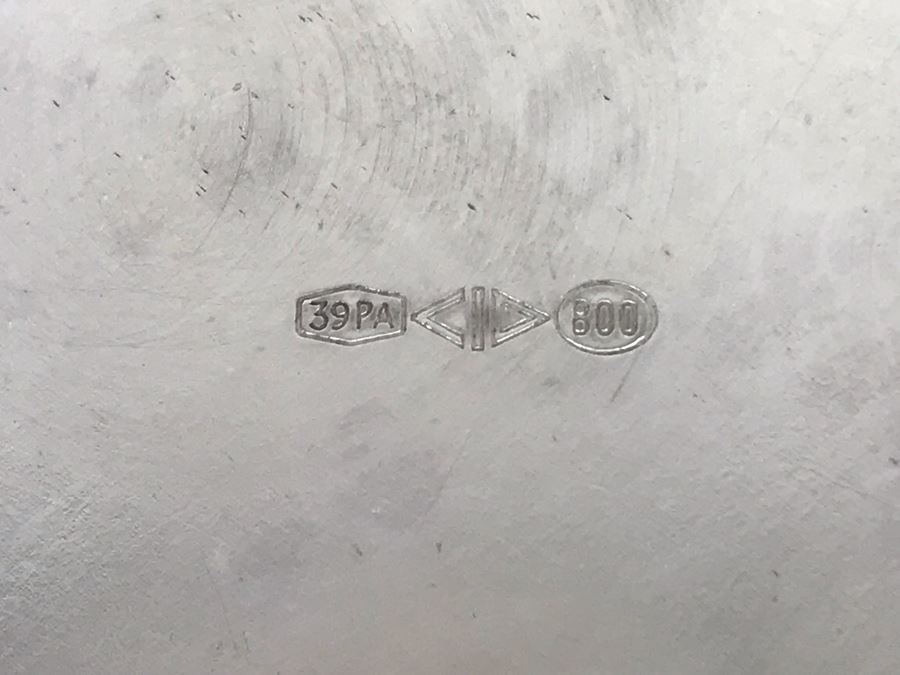 Vintage Italian 800 Silver Hallmarked 39-PA PALERMO STANCAMPIANO EUGENIO Dish Plate 11.25W 450g [Photo 8]