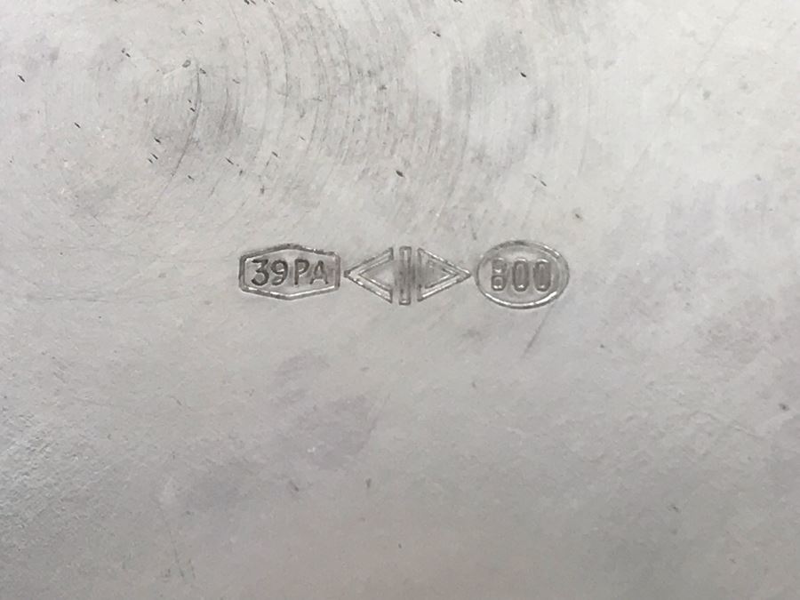 Vintage Italian 800 Silver Hallmarked 39-PA PALERMO STANCAMPIANO EUGENIO Dish Plate 11.25W 450g [Photo 7]