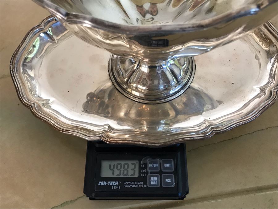 Vintage Italian 800 Silver Hallmarked Gravy Boat 498g [Photo 12]
