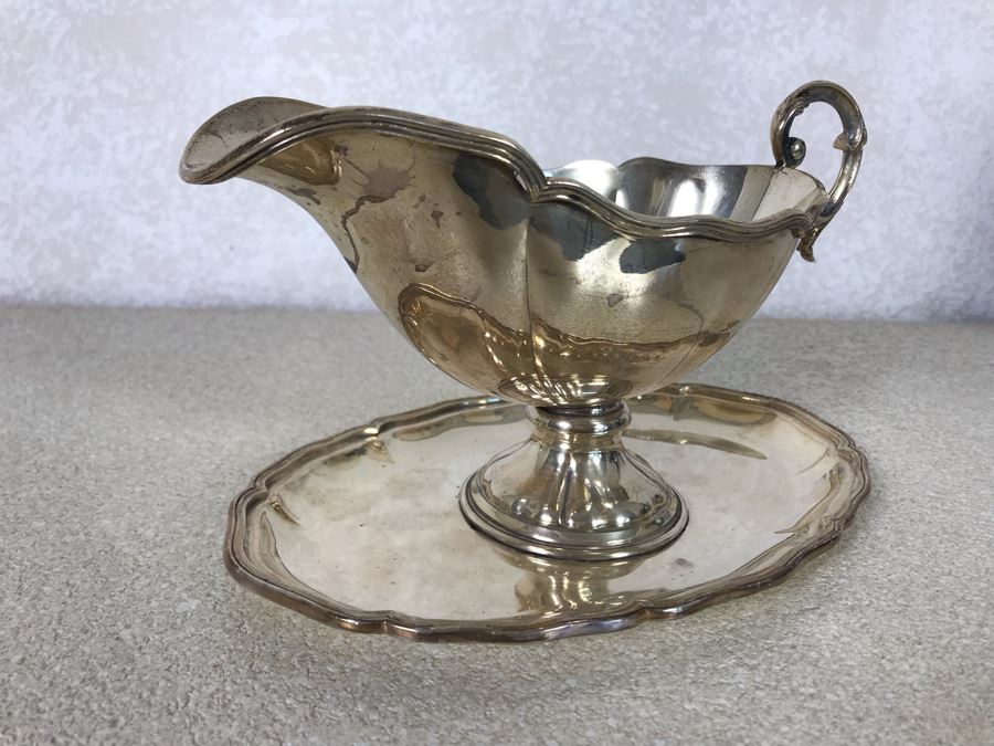 Vintage Italian 800 Silver Hallmarked Gravy Boat 498g [Photo 6]