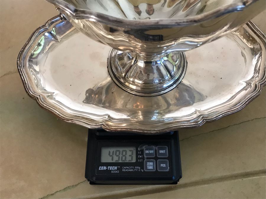 Vintage Italian 800 Silver Hallmarked Gravy Boat 498g [Photo 11]
