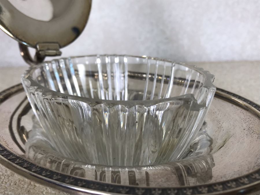 Vintage Italian 800 Silver Hallmarked 3 - VC VERCELLI Handled Dish Bowl With Lid 194g Silver Weight [Photo 8]