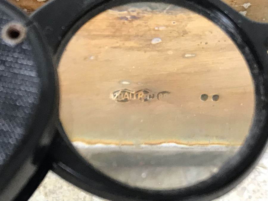 Vintage Italian Neoclassical 800 Silver Hallmarked 20 AL ALESSANDRIA Italy - RICCI & C. S.p.A. Round Tray Plate Dish 14W 720g [Photo 10]