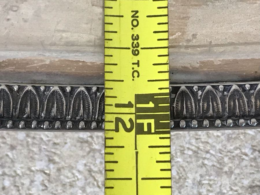 Vintage Italian Neoclassical 800 Silver Hallmarked 20 AL ALESSANDRIA Italy - RICCI & C. S.p.A. Oval Tray Platter 25.5L X 12W 1,440g [Photo 13]