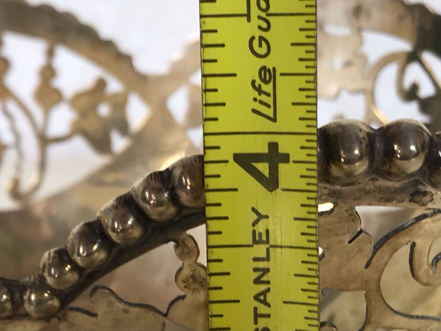 Vintage Italian 800 Silver Hallmarked 39-PA PALERMO STANCAMPIANO EUGENIO Footed Bowl 7W X 4.5D X 4H 264g [Photo 14]