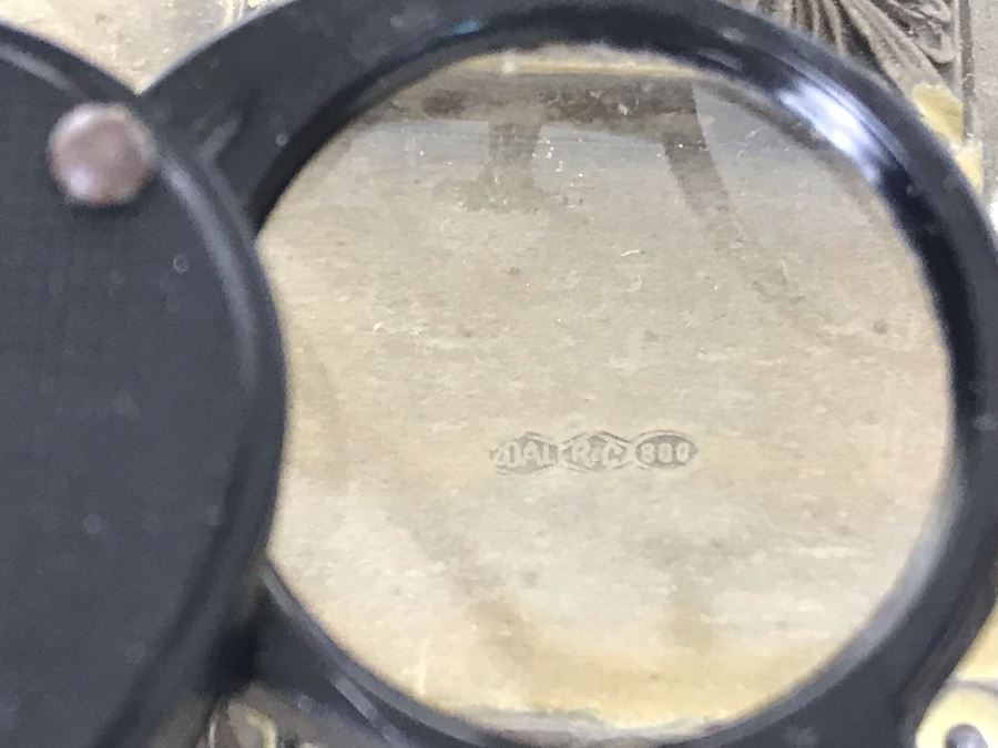 Vintage Italian Neoclassical 800 Silver Hallmarked 20 AL ALESSANDRIA Italy - RICCI & C. S.p.A. Oil And Vinegar Cruet Set 10W X 6D X 13H 620g Silver Weight [Photo 16]