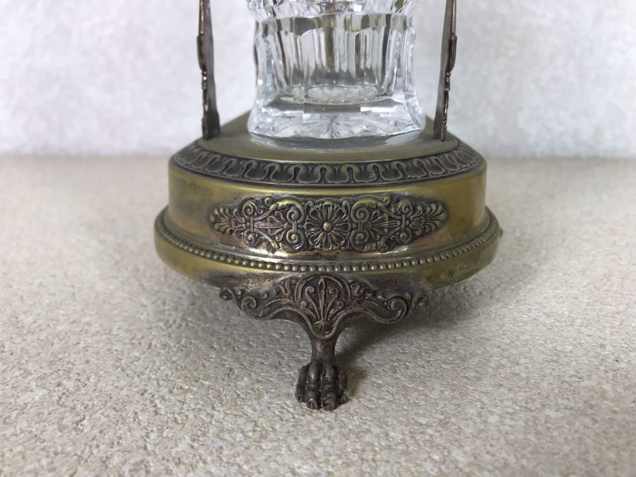 Vintage Italian Neoclassical 800 Silver Hallmarked 20 AL ALESSANDRIA Italy - RICCI & C. S.p.A. Oil And Vinegar Cruet Set 10W X 6D X 13H 620g Silver Weight [Photo 9]