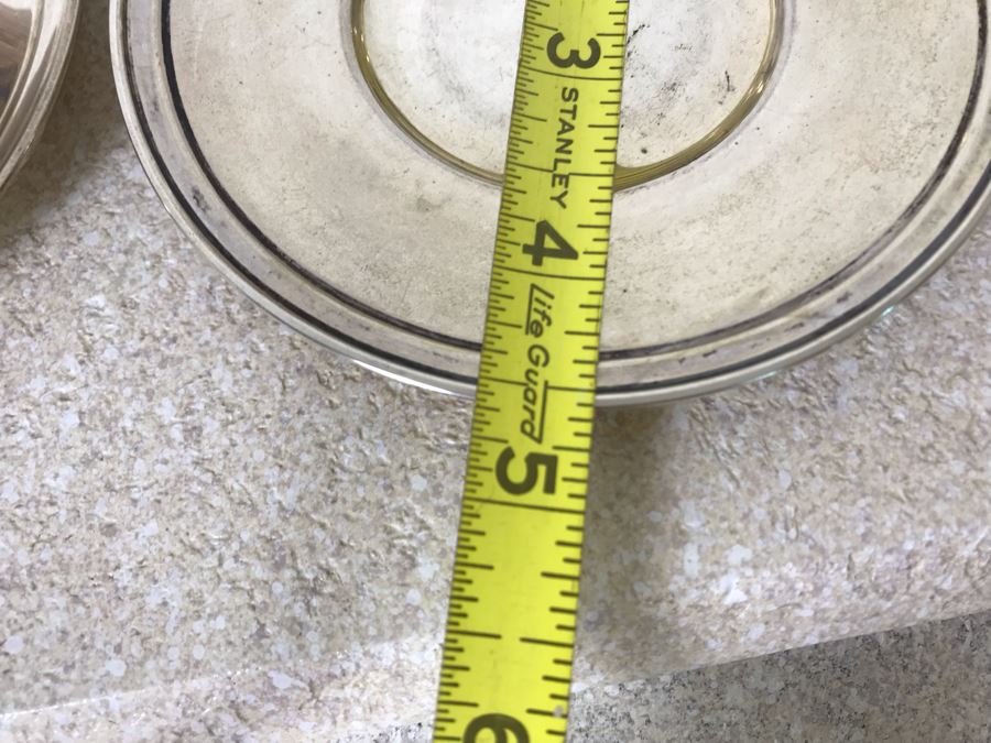 Vintage Italian 800 Demitasse Silver Cups Holders Hallmarked 33 VC - VERCELLI By PASSERA F. LLI di PASSERA Rag. GIULIO & Geom. UMBERTO 4.5W With Six Limoges France Porcelain Demitasse Cups 990g TW [Photo 16]