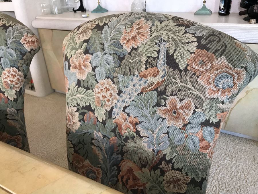 Custom Dining Table With Decoupage Top And Eight Upholstered Dining Chairs 108L X 43W X 29.5H [Photo 14]