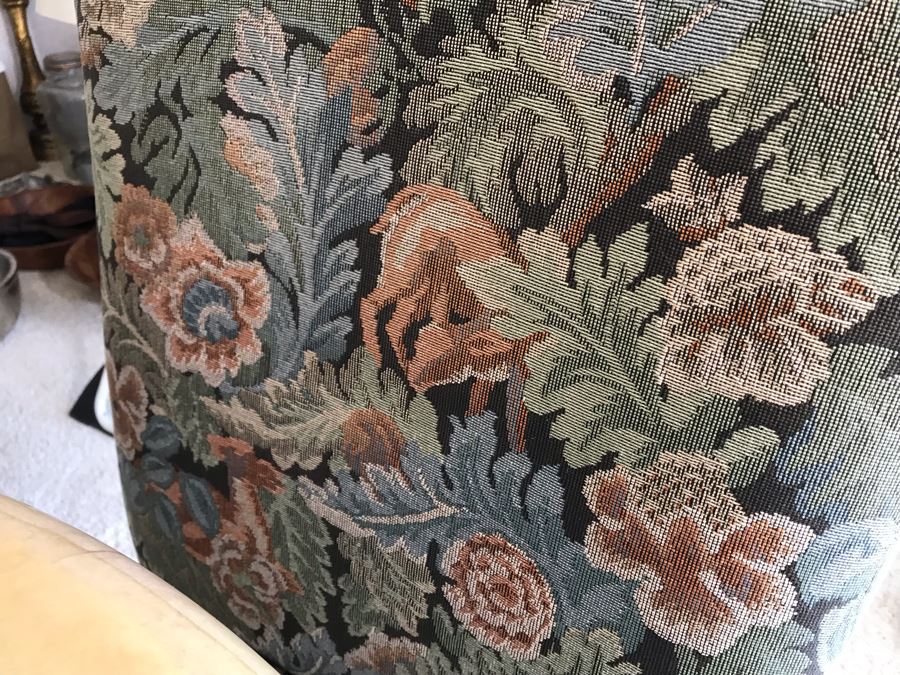 Custom Dining Table With Decoupage Top And Eight Upholstered Dining Chairs 108L X 43W X 29.5H [Photo 16]