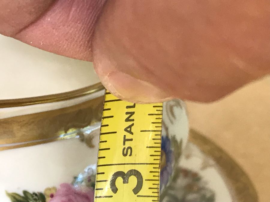 Pirkenhammer Czechoslovakia Fine Bohemian China Avignon Pattern Gold Rim Elegantly Decorated Includes Three Serving Platters, Soup Tureen, Gravy Boat, Dishes, Bowls Apx 55 Pieces From Getty Estate In Italy [Photo 34]