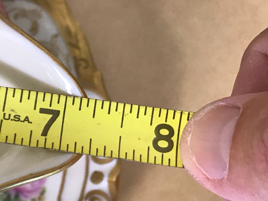 Pirkenhammer Czechoslovakia Fine Bohemian China Avignon Pattern Gold Rim Elegantly Decorated Includes Three Serving Platters, Soup Tureen, Gravy Boat, Dishes, Bowls Apx 55 Pieces From Getty Estate In Italy [Photo 33]