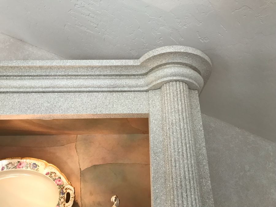 Large Custom 3-Piece China Cabinet Buffet Server With Two Taller End Unit Shelves With Overhead Lighting 54W X 24D X 96H And Center Server 84W X 21D [Photo 13]