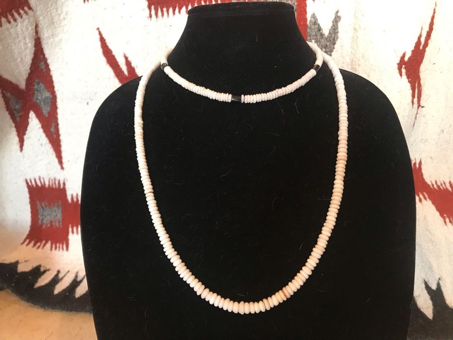 Pair Of Native American Shell Necklaces [Photo 2]