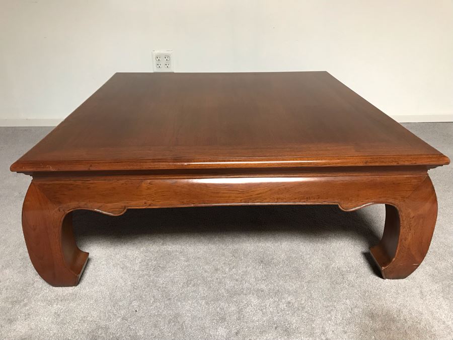 JUST ADDED - Chinese Wooden Coffee Table 42W X 16H [Photo 3]