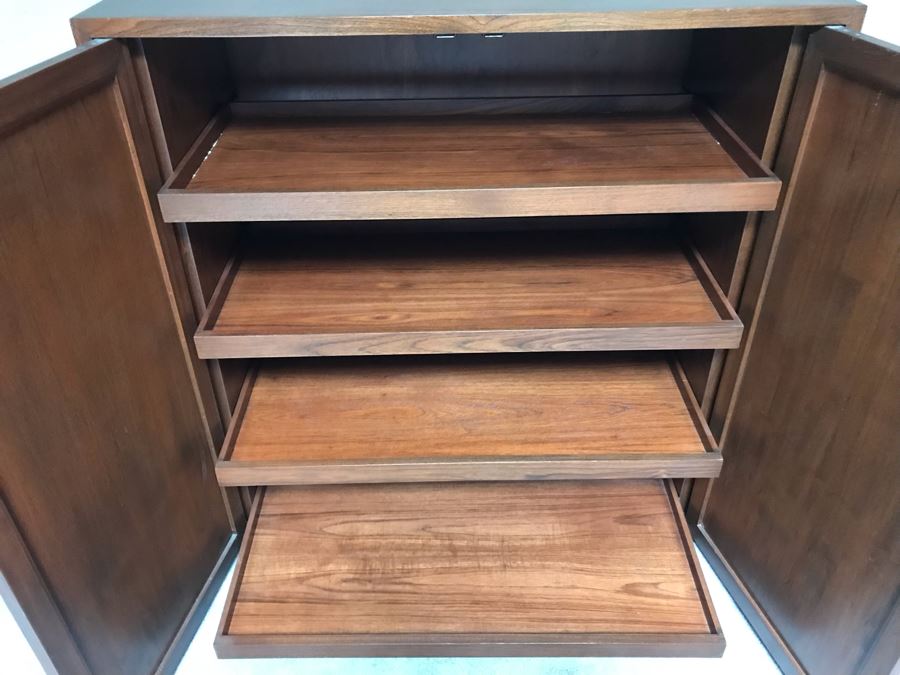 JUST ADDED - Solid Wood Chinese Cabinet Dresser With Four Sliding Drawers Very Heavy 45W X 21D X 46H [Photo 11]