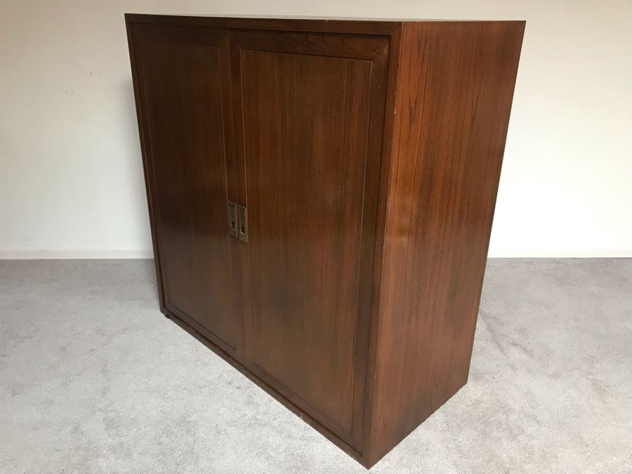 JUST ADDED - Solid Wood Chinese Cabinet Dresser With Four Sliding Drawers Very Heavy 45W X 21D X 46H [Photo 7]