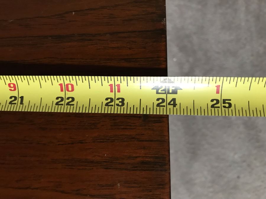 JUST ADDED - Asian Wooden Nightstand With Brass Hardware 24W X 18D X 22H [Photo 10]