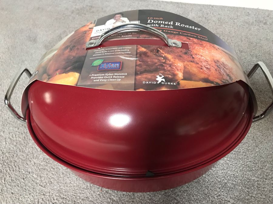 JUST ADDED - New David Burke 16in Domed Roaster With Rack [Photo 2]