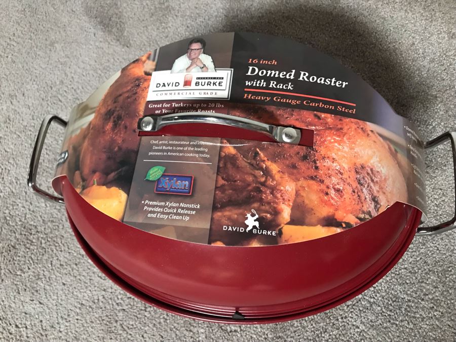 JUST ADDED - New David Burke 16in Domed Roaster With Rack [Photo 3]
