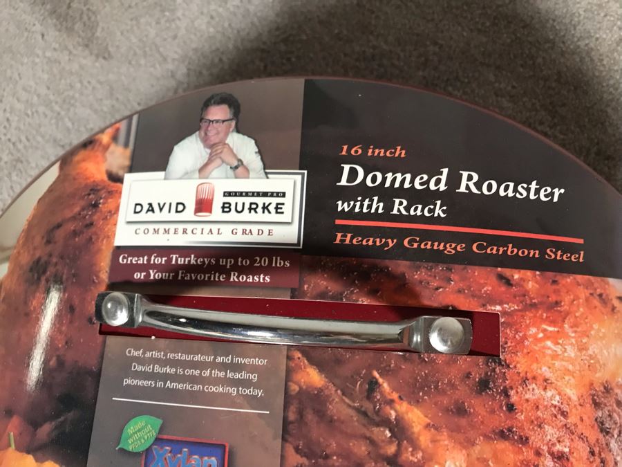 JUST ADDED - New David Burke 16in Domed Roaster With Rack [Photo 4]