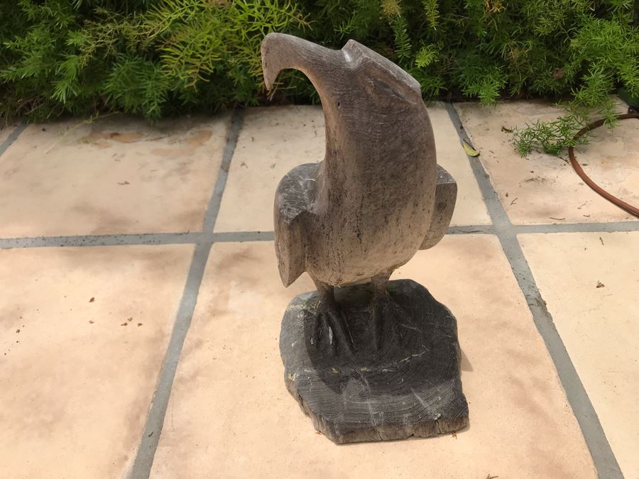 Carved Wooden Eagle 13H [Photo 4]