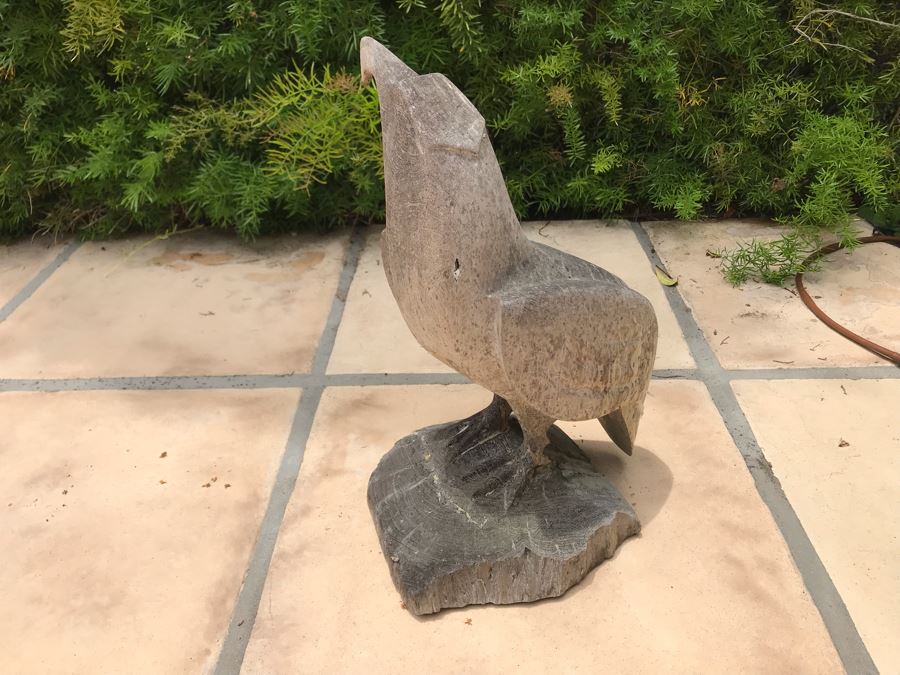 Carved Wooden Eagle 13H [Photo 3]