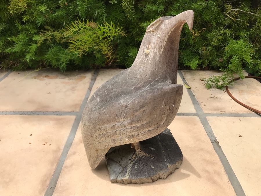 Carved Wooden Eagle 13H [Photo 2]