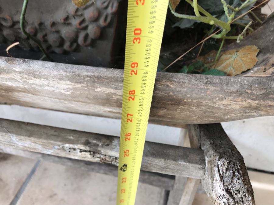 Primitive Dough Bowl Trough With Handles On Stand Plant Planter 55W X 21D X 29H [Photo 9]