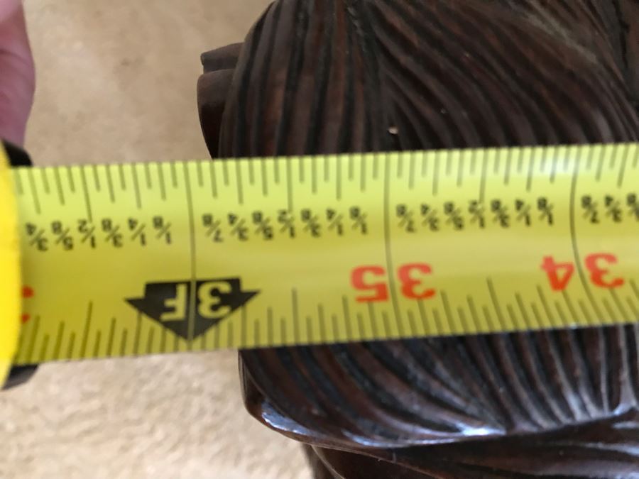 Large Carved Wooden Kings Throne Chair Gothic With Cane Seat And Back Made In Indonesia 36W X 26D X 70H [Photo 24]