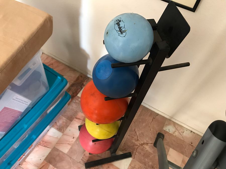 Plyo-Balls With Metal Rack 12W X 12D X 42H [Photo 5]