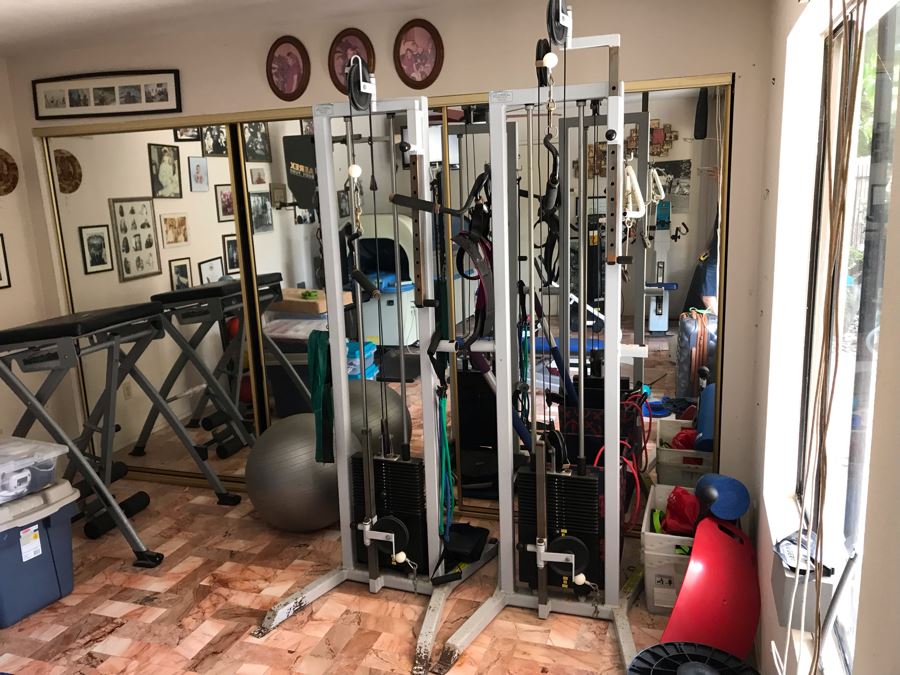 Pair Of Multi-Function Exercise Weight Machines - The Proprioceptor HBOD Healthy Body Exercise Equipment - See Photos [Photo 2]