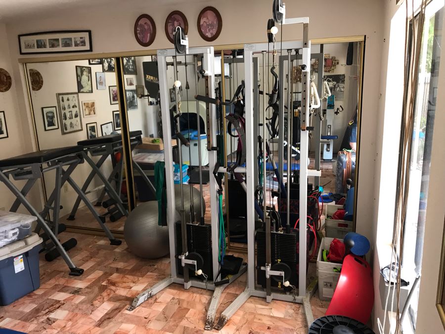 Pair Of Multi-Function Exercise Weight Machines - The Proprioceptor HBOD Healthy Body Exercise Equipment - See Photos [Photo 3]