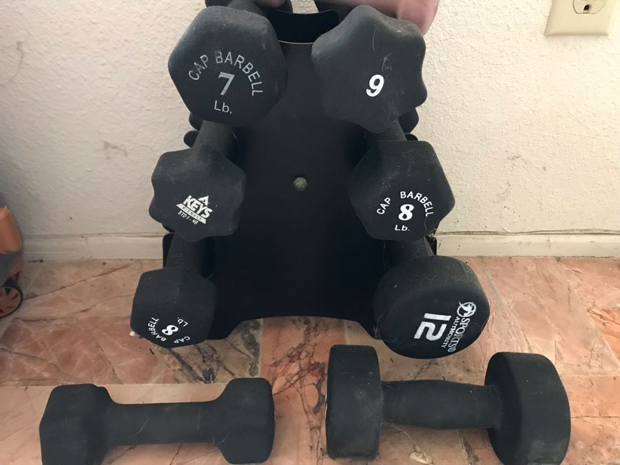 Various Barbell Weights With Rack [Photo 2]