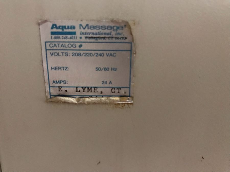 Aqua Massage Dry Water Massage Commerical Machine Retailed For $24,000 - Needs Servicing [Photo 9]