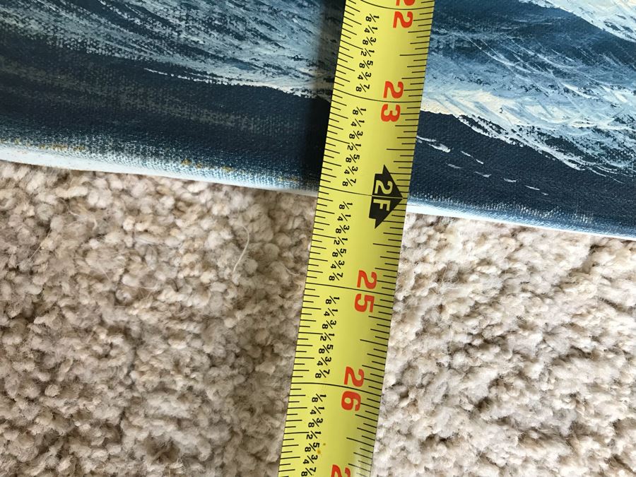 Original Seascape Oil Painting On Canvas By Hamilton 36 X 24 [Photo 9]