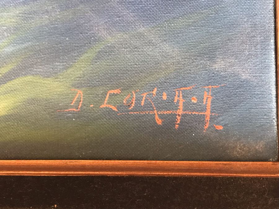 Original Signed Marine Life Painting 24 X 18 [Photo 7]