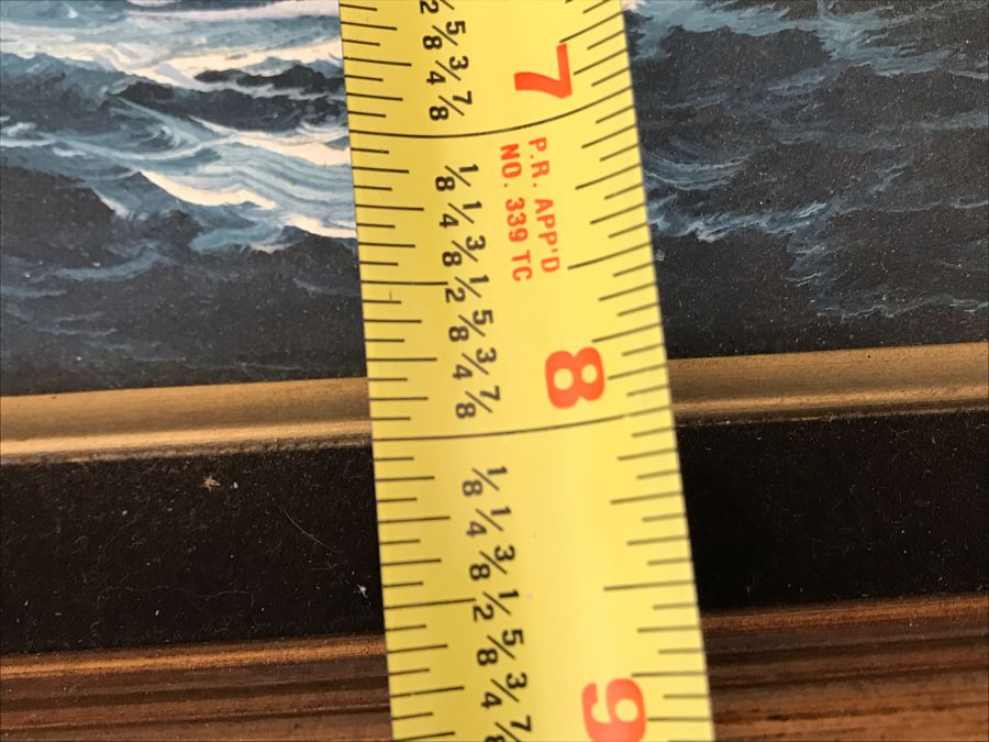 Original Maritime Nautical Sailing Ship Oil Painting By K. Maskell 10 X 8 [Photo 10]