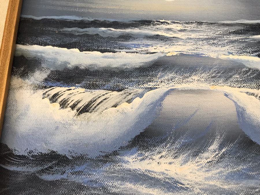 Original Seascape Oil Painting By Hamilton 10 X 8 [Photo 8]