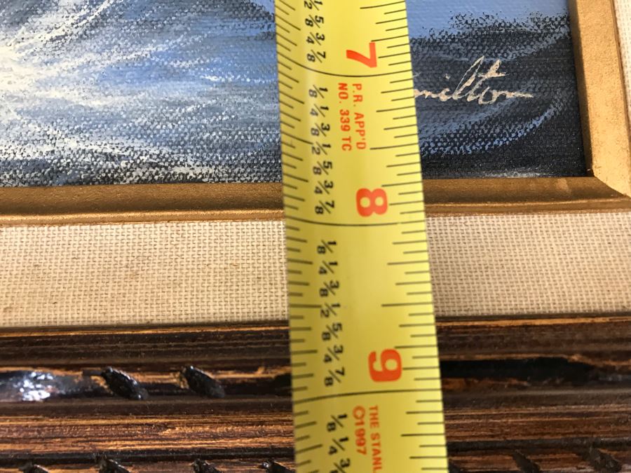 Original Seascape Oil Painting By Hamilton 10 X 8 [Photo 10]