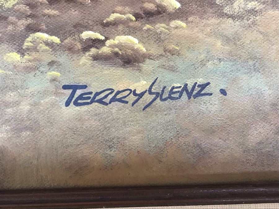 Original Cattle Cowboy Western Painting By Terry Slenz 36 X 24 [Photo 13]