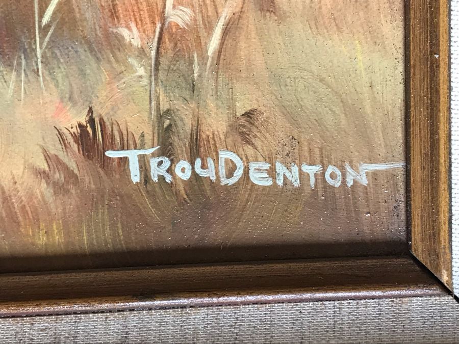 Original Western Native American Buffalo Painting By Troy Denton 36 X 24 [Photo 14]